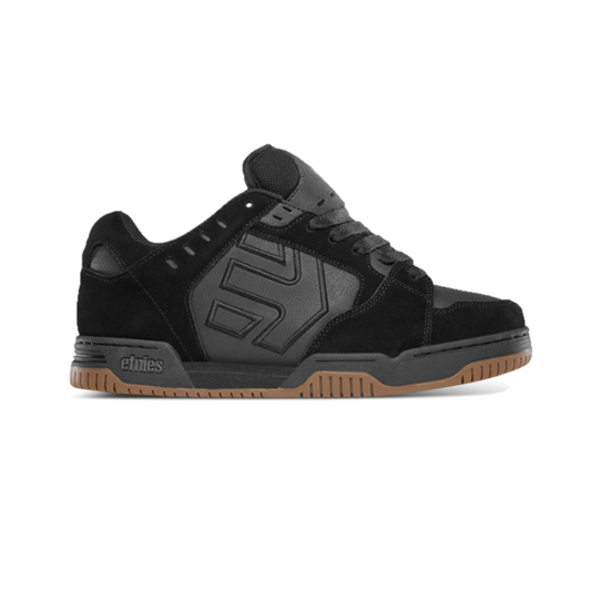 ETNIES 4101000537 544 FAZE MN'S (Medium) Black/Gum Nubuck & Synthetic Skate Shoes
