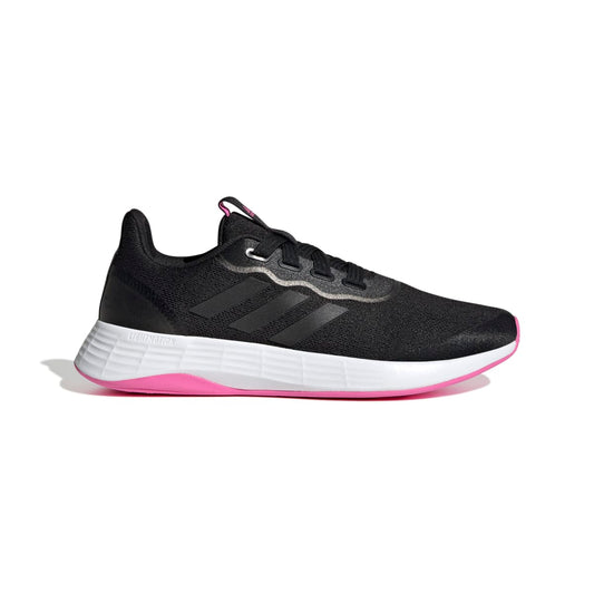ADIDAS Q46321 QT RACER SPORT WMN'S (Medium) Black/Black/Pink Running Shoes