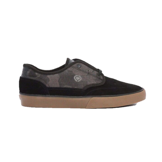 CIRCA 100055-BKCG ESSENTIAL MN'S (Medium) Black/Camo/Gum Canvas Skate Shoes