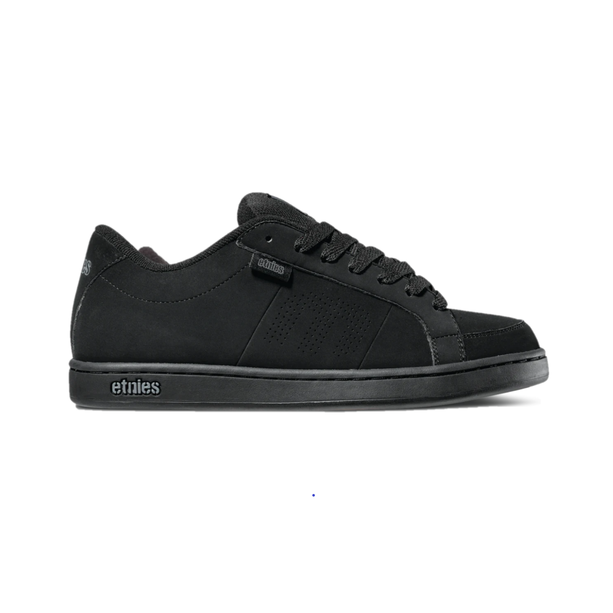 ETNIES 4101000091 003 KINGPIN MN'S (Medium) Black/Black Nubuck & Synthetic Skate Shoes
