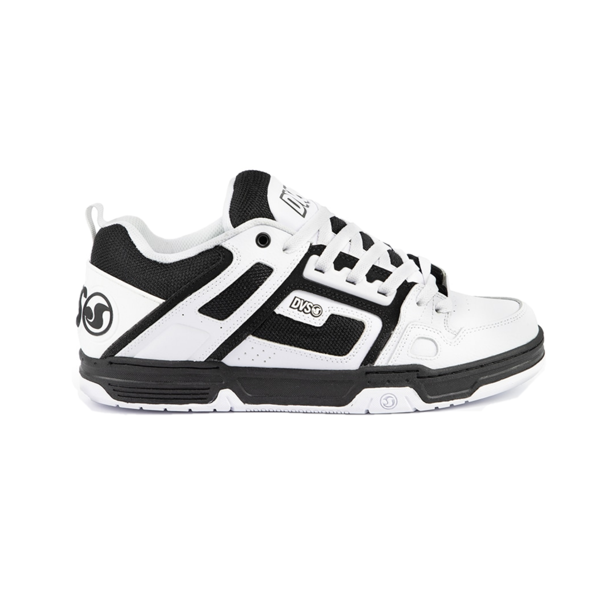 DVS F0000029116 COMANCHE MN'S (Medium) White/Black/White Leather & Nubuck Skate Shoes