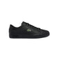 LACOSTE 7-41SMA003002H POWERCOURT MN'S (Medium) Black/Black Leather Lifestyle Shoes