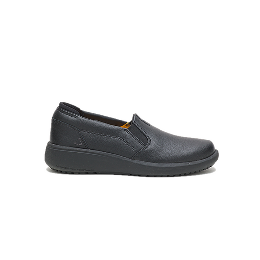 CATERPILLAR P51048-M PRORUSH SR+ SLIP ON WP WMN'S (Medium) Black Leather Work Shoes
