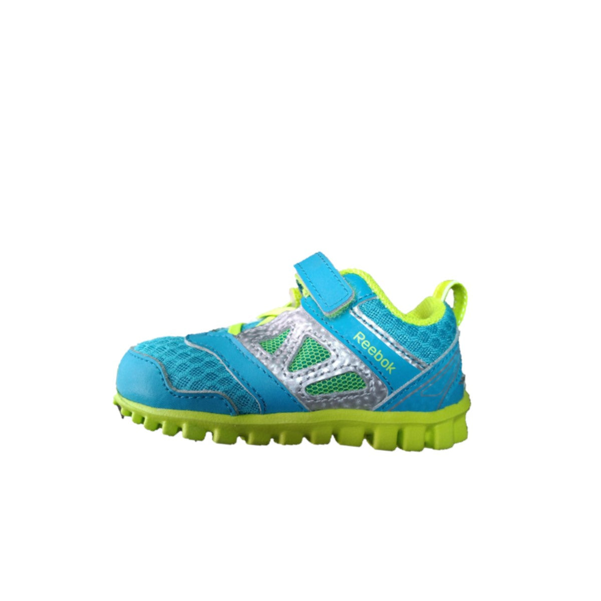 REEBOK M43040 REALFLEX SPEED 3.0 INF'S (Medium) Blue/Yellow/Silver Mesh & Synthetic Running Shoes
