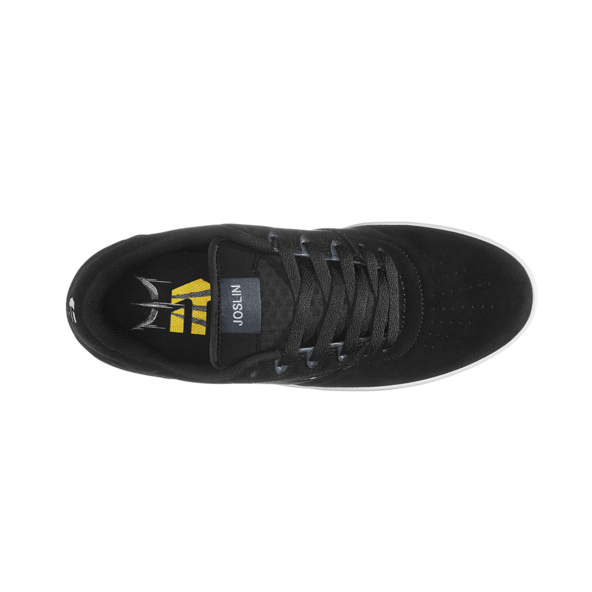 ETNIES 4102000144 001 JOSL1N MN'S (Medium) Black Suede & Synthetic Skate Shoes