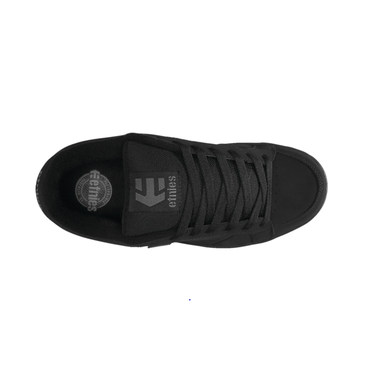 ETNIES 4101000091 003 KINGPIN MN'S (Medium) Black/Black Nubuck & Synthetic Skate Shoes