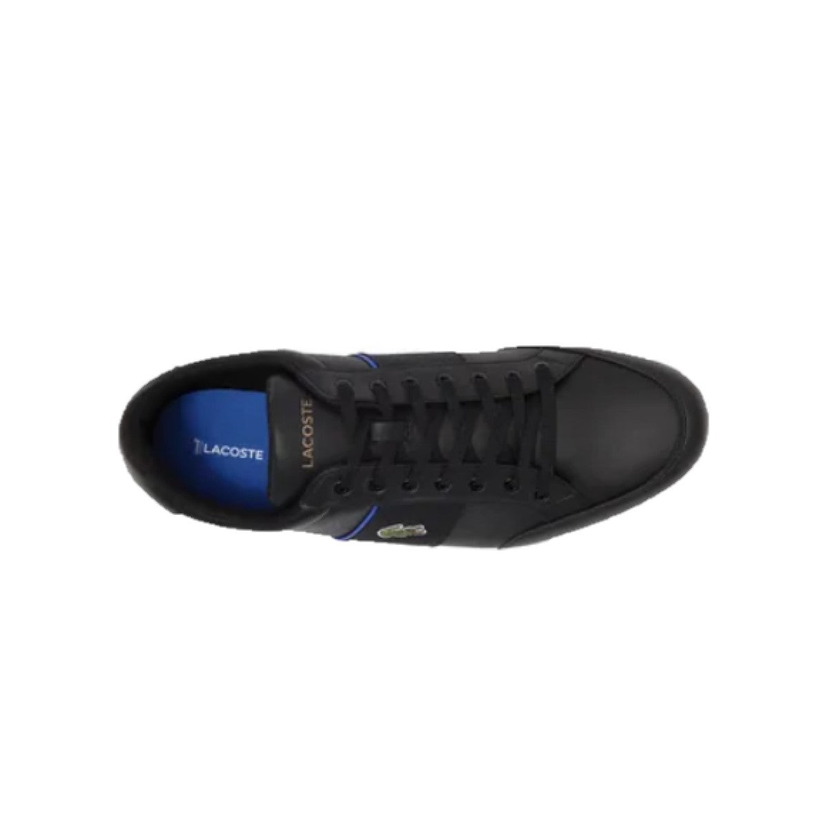 LACOSTE 7-41CMA0058011 NIVOLOR 0721 MN'S (Medium) Black/Blue Leather Lifestyle Shoes