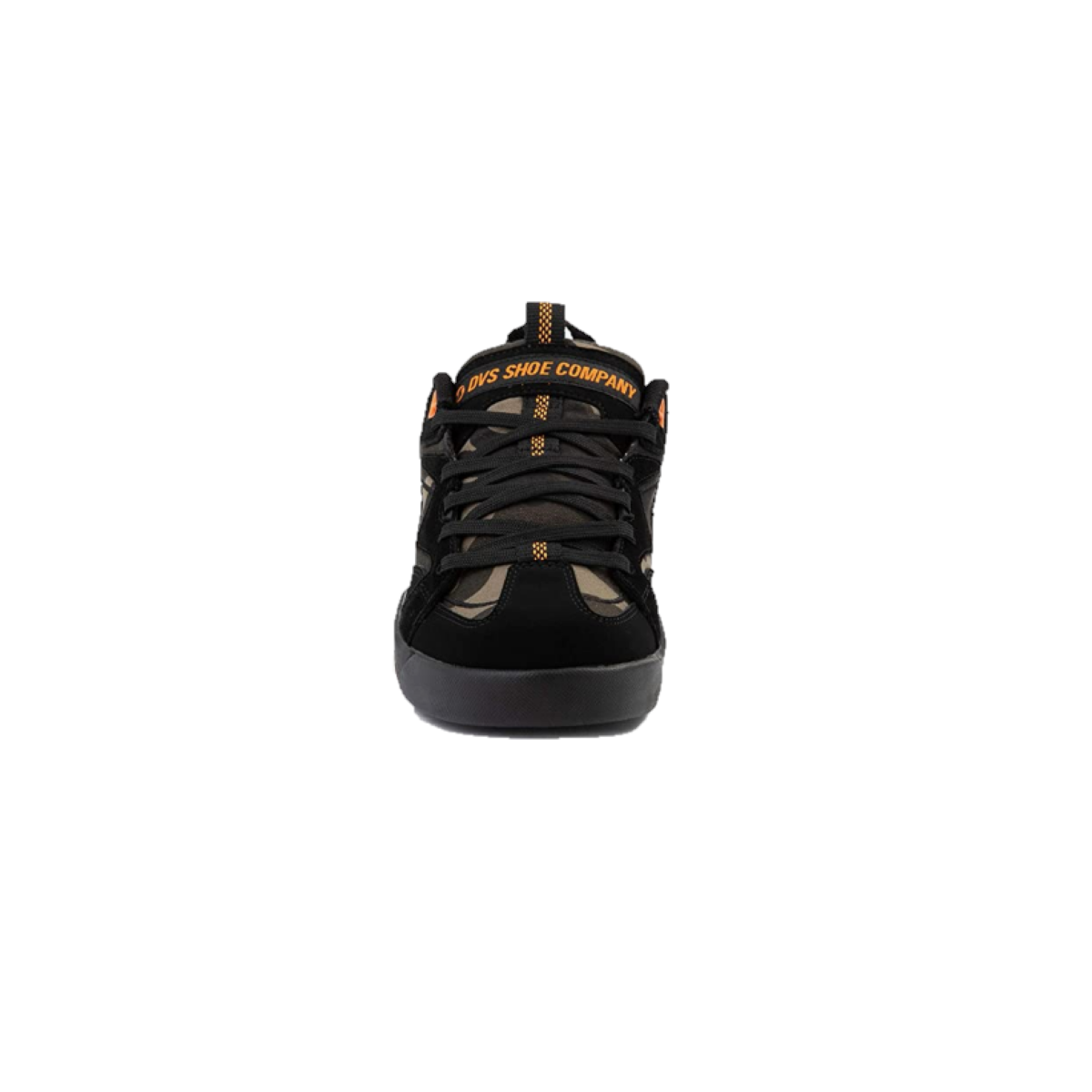 DVS F0000326003 DEVIOUS MN'S (Medium) Black/Camo/Orange Suede Skate Shoes