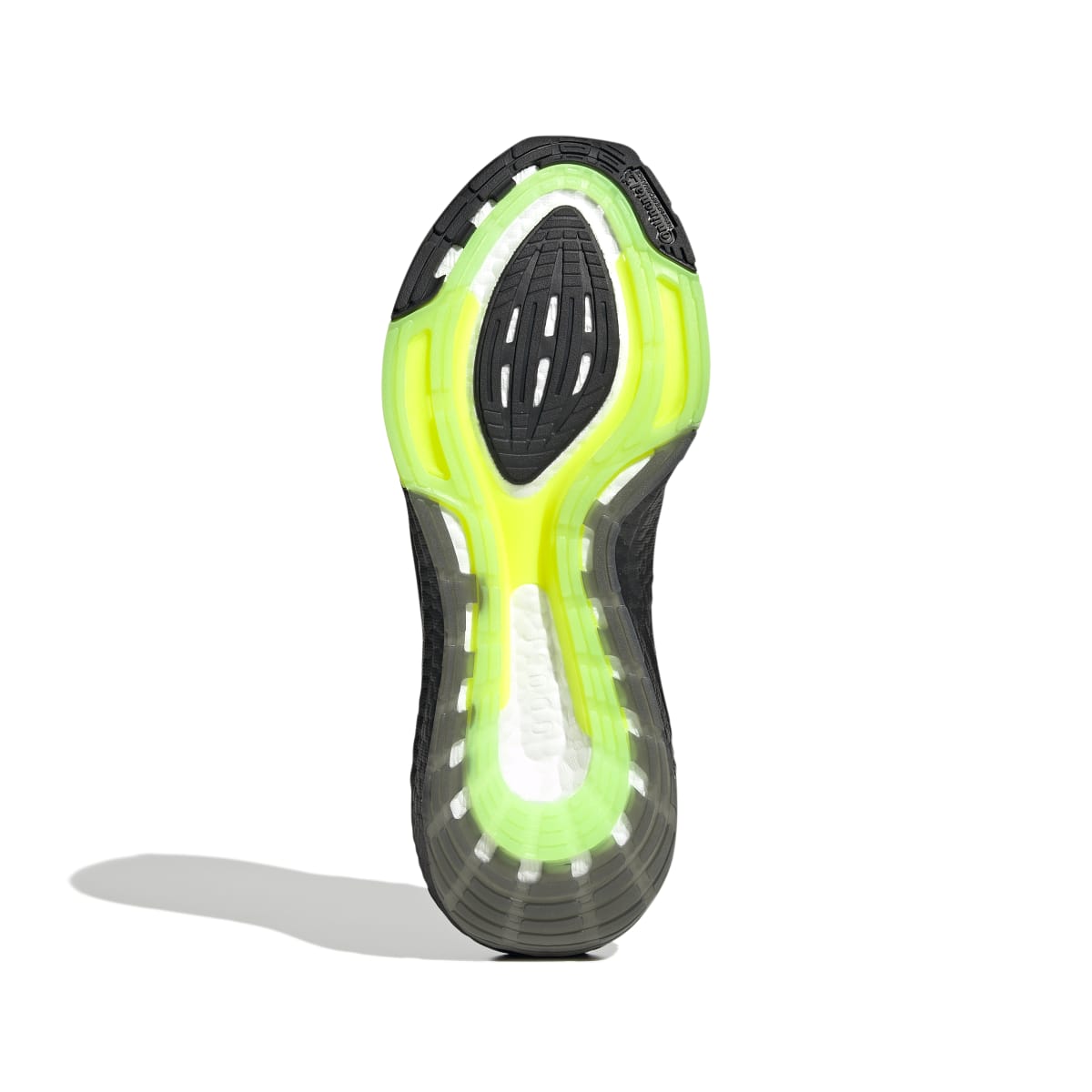 ADIDAS GX5917 ULTRABOOST 22 MN'S (Medium) Black/Metallic/Green Primeknit  Running Shoes