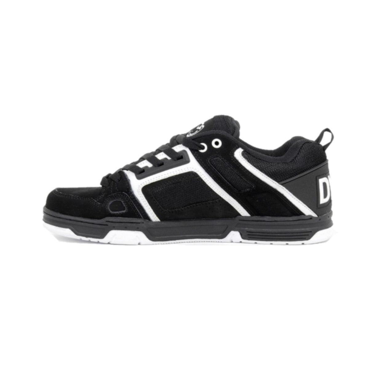 DVS F0000029972 COMANCHE MN'S (Medium) Black/White Leather & Nubuck Skate Shoes
