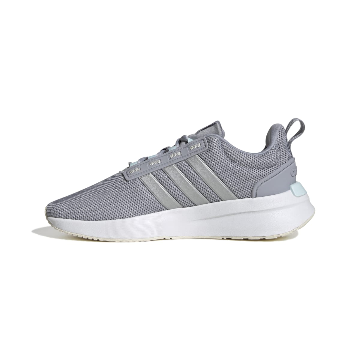 ADIDAS GX4202 RACER TR21 WMN'S (Medium) Silver/Silver/Grey Leather & Textile Running Shoes