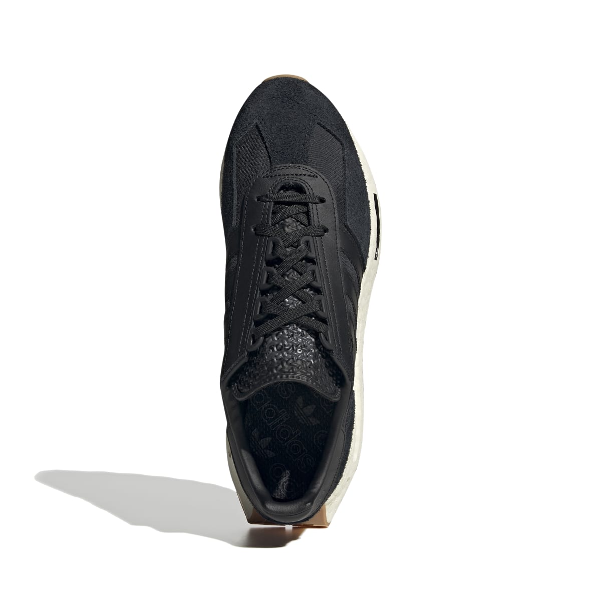 ADIDAS H03080 RETROPY E5 MN'S (Medium) Black/Black/Gray Textile & Suede Running Shoes
