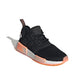 ADIDAS GW9463 NMD_R1 WMN`S (Medium) Black/Orange/White Stretch Fabric Running Shoes