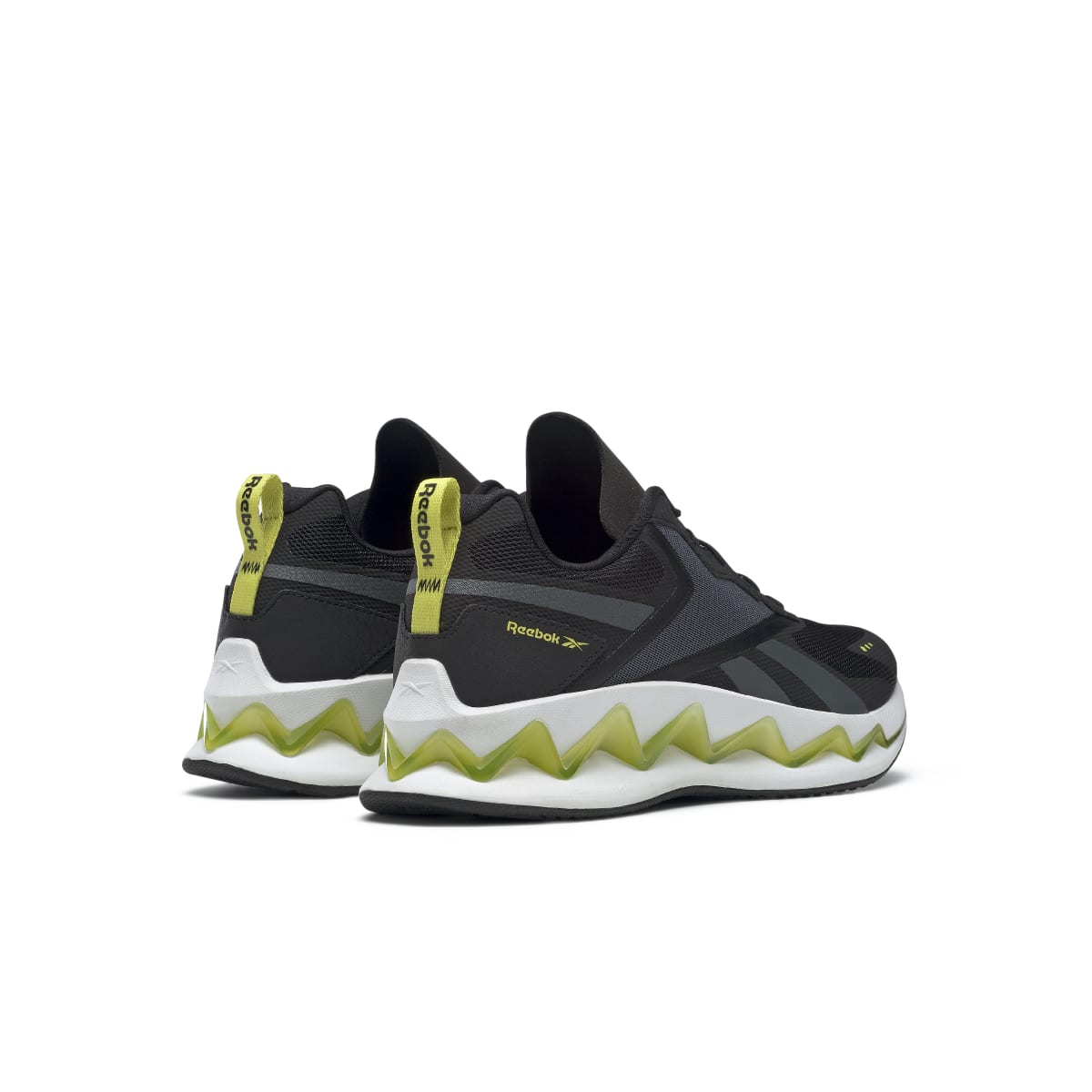 REEBOK FU8184 ZIGELUSION ENERGY MN'S (Medium) Black/Chartreuse/Grey Mesh Running Shoes