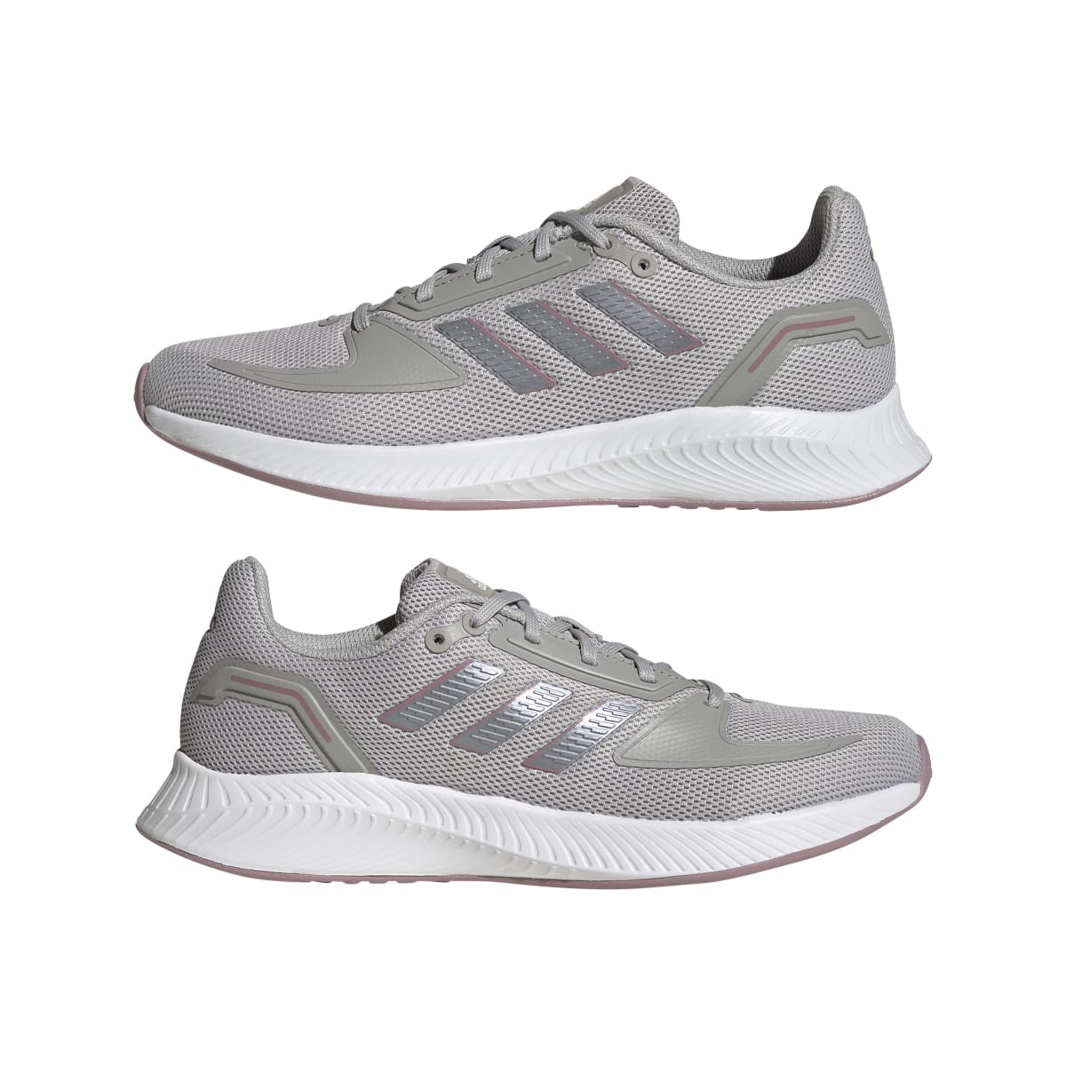 ADIDAS GV9570 RUNFALCON 2.0 WMN'S (Medium) Gray/Gray/Metallic Mesh Running Shoes