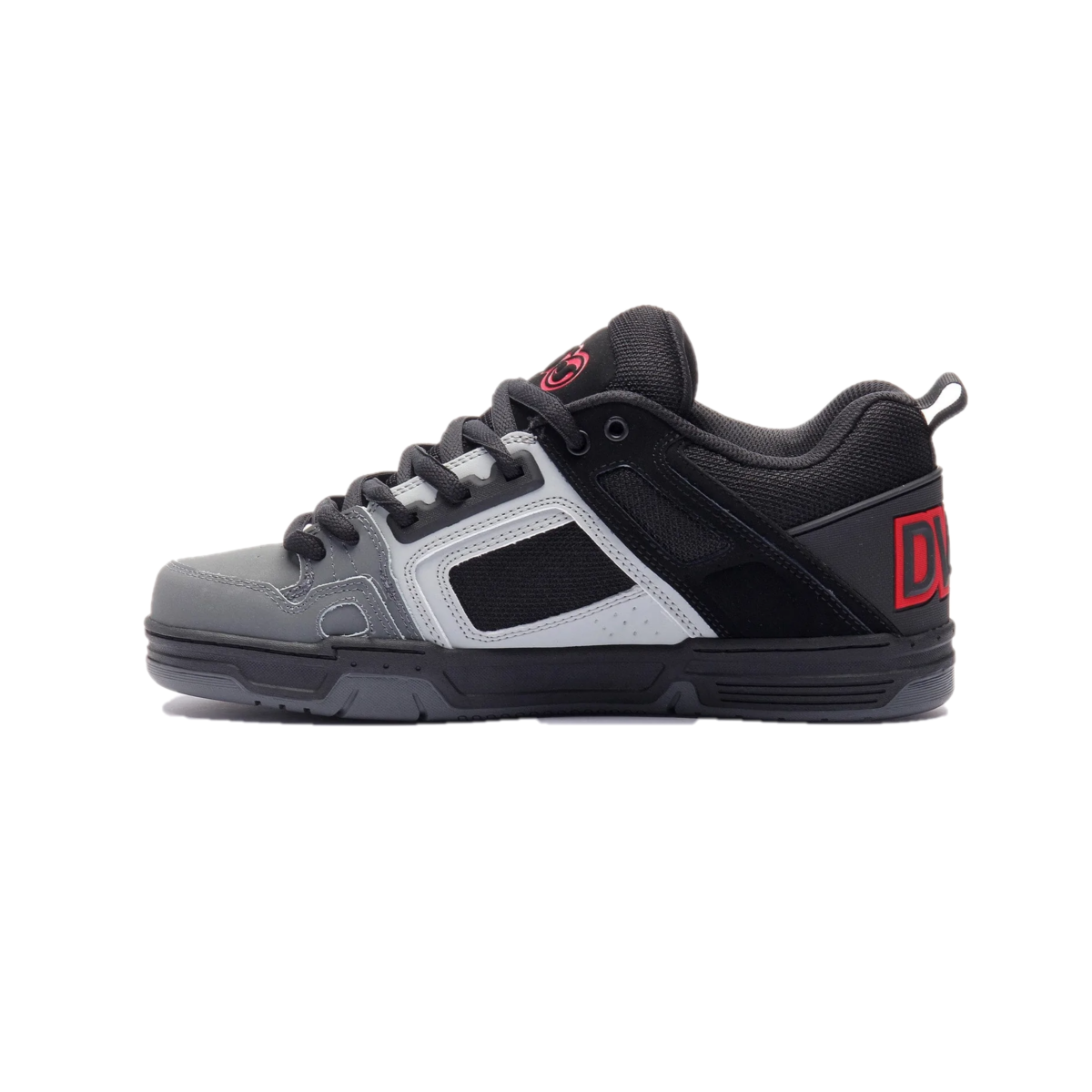 DVS F0000029701 COMANCHE MN'S (Medium) Black/Gray/Red Leather & Nubuck Skate Shoes
