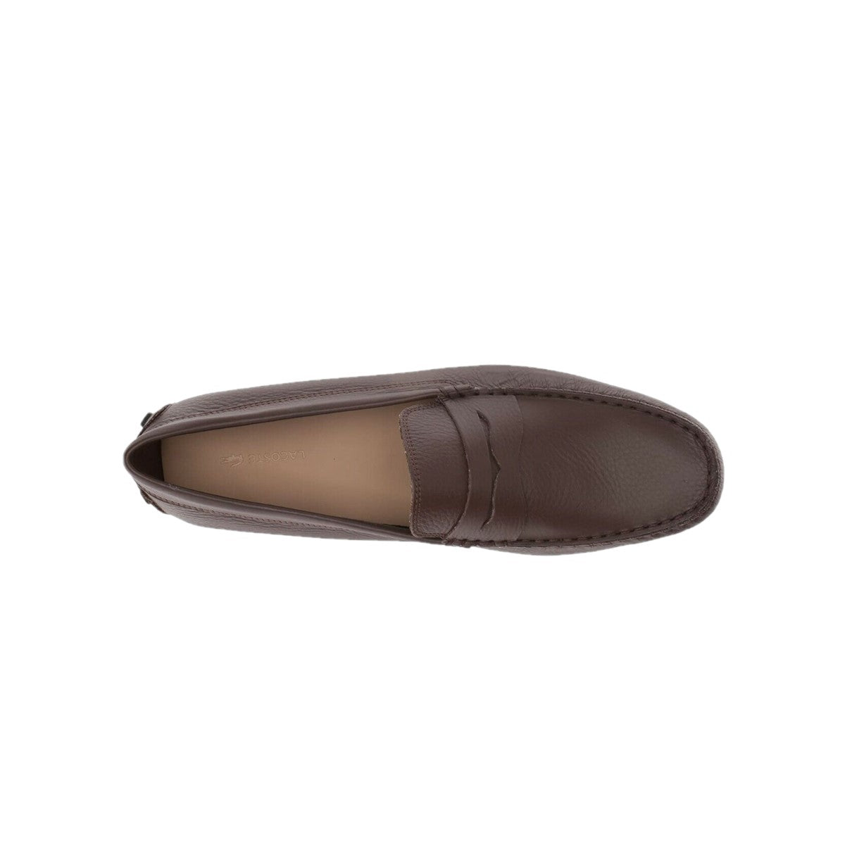 LACOSTE 7-35CAM011811I CONCOURS 118 MN'S (Medium) Brown/Black Leather Lifestyle Loafers
