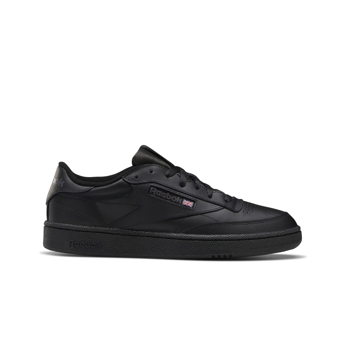 REEBOK 100000153 (AR0454) CLUB C 85 MN'S (Medium) Black/Charcoal Leather Lifestyle Shoes