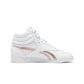 REEBOK GW9657 F/S HI WMN'S (Medium) White/Rose Gold Leather Lifestyle Shoes