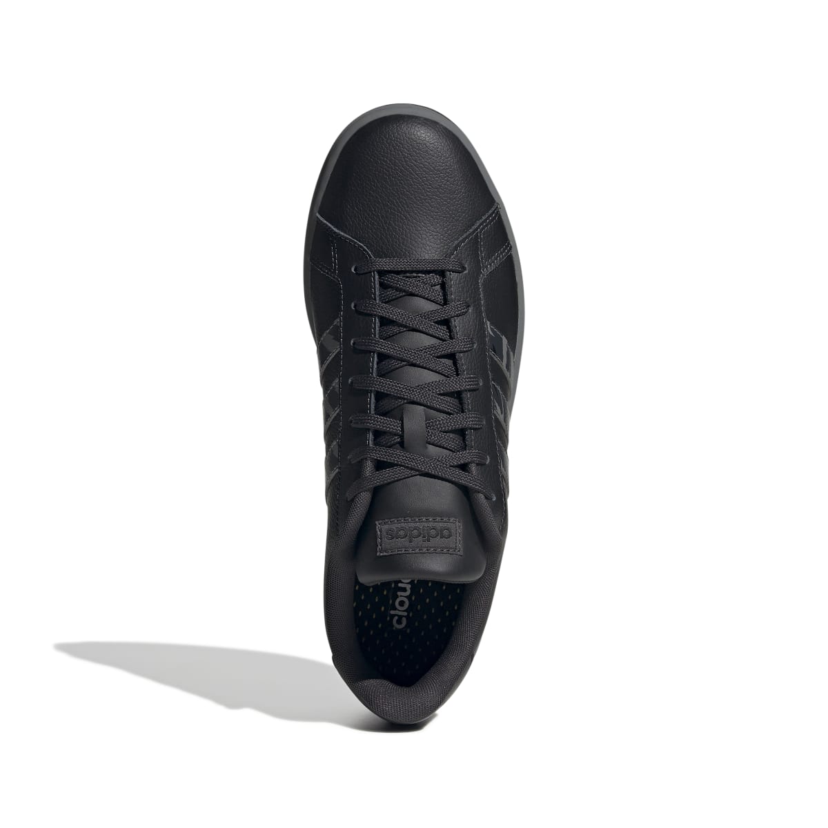 ADIDAS GY3633 GRAND COURT MN S Medium Carbon Grey Black Synthetic Leather Lifestyle Shoes