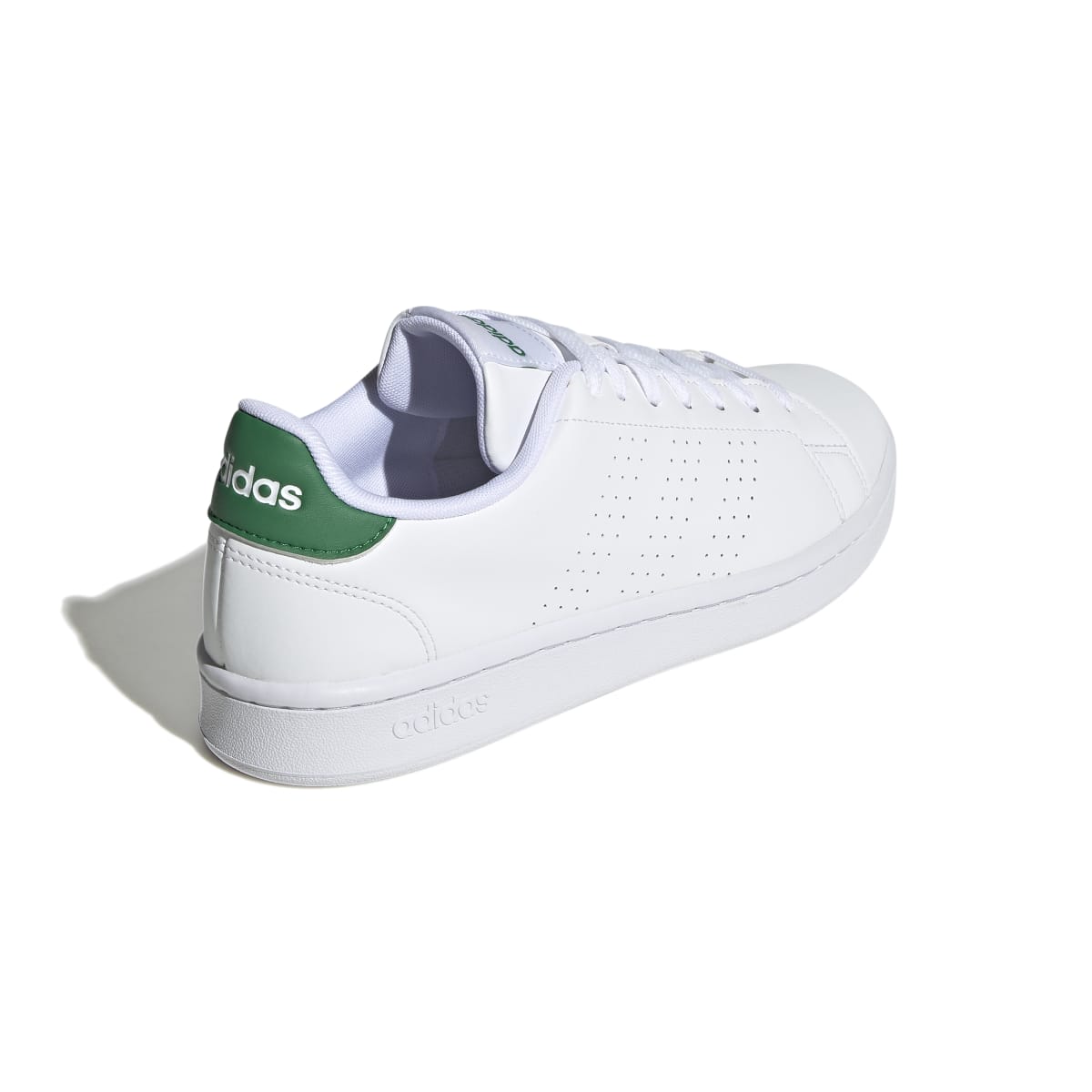 White adidas shoes with green back new arrivals